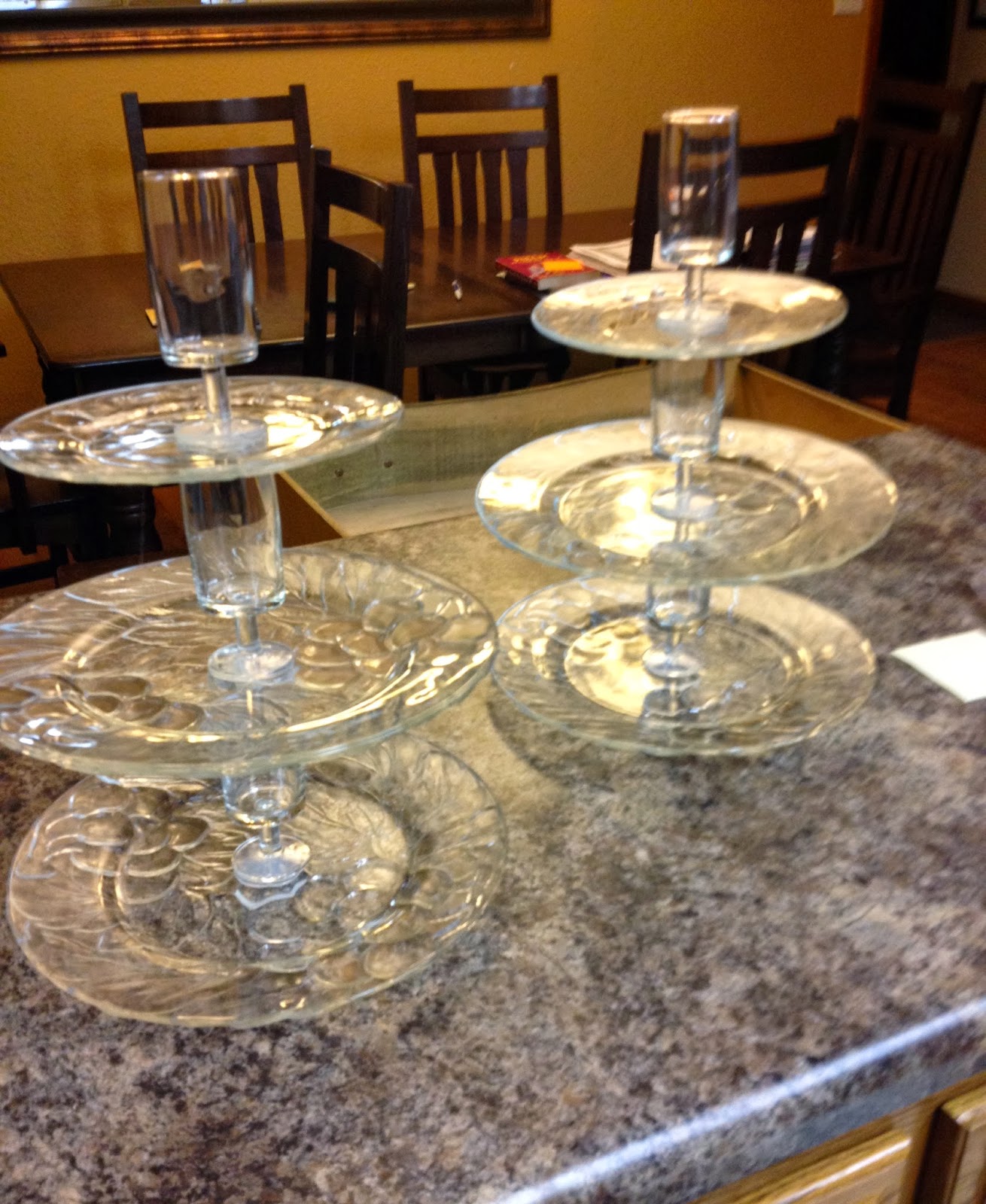 I happened to have 2 extra glasses, so I glued them on top. Now I can