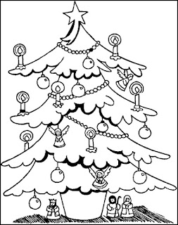 arbol para pintar en navidad Imagenes de navidad para colorear