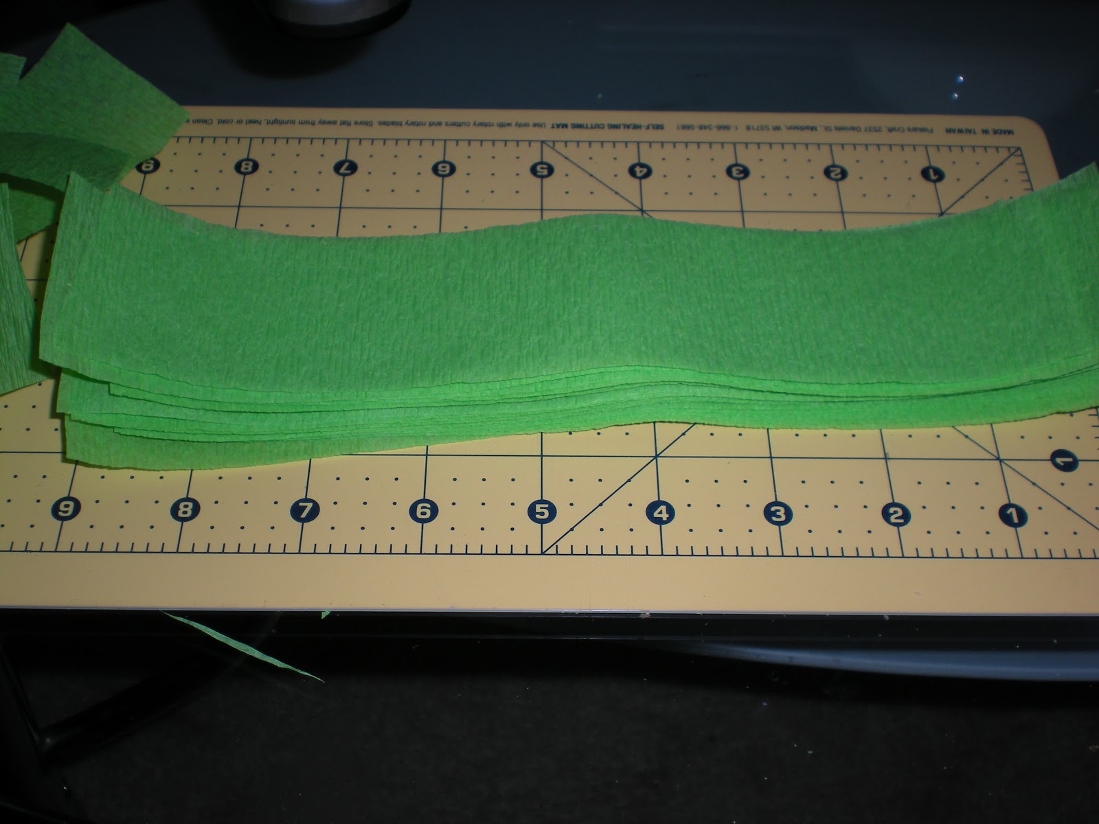 Streamer Strips_HangingPom Green_StreamerStrips_HangingPom
