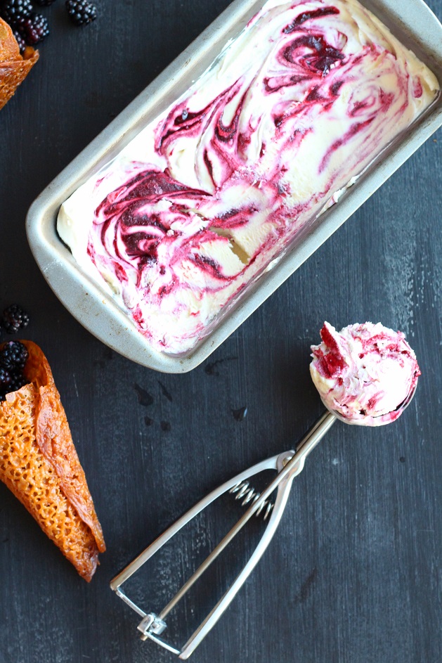 They Called It The Diamond Blog Blackberry Ripple No Churn Ice Cream