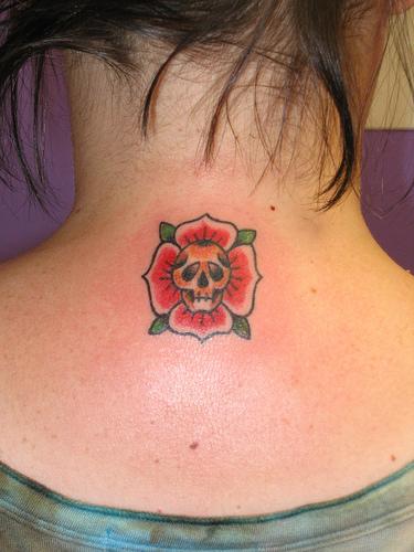 A very popular tattoo image is a rose tattoo design A very popular tattoo image is a rose tattoo design