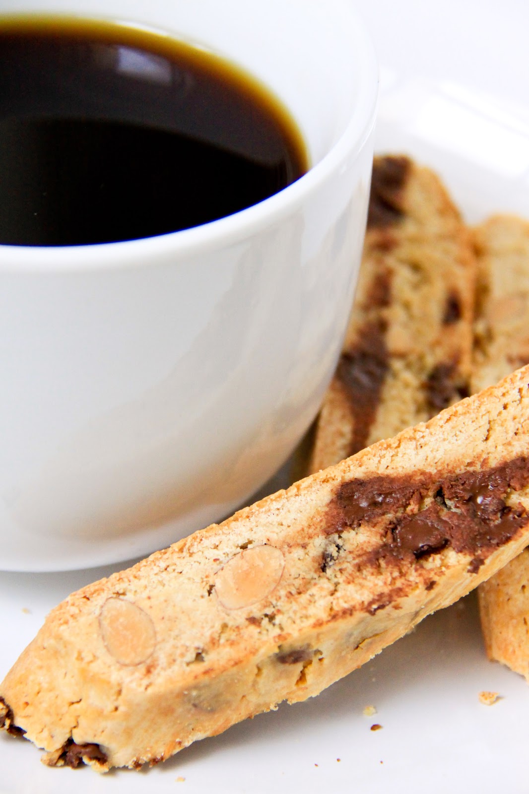 Life is Like a Long Journey Chocolate Chips & Almond Biscotti (Without