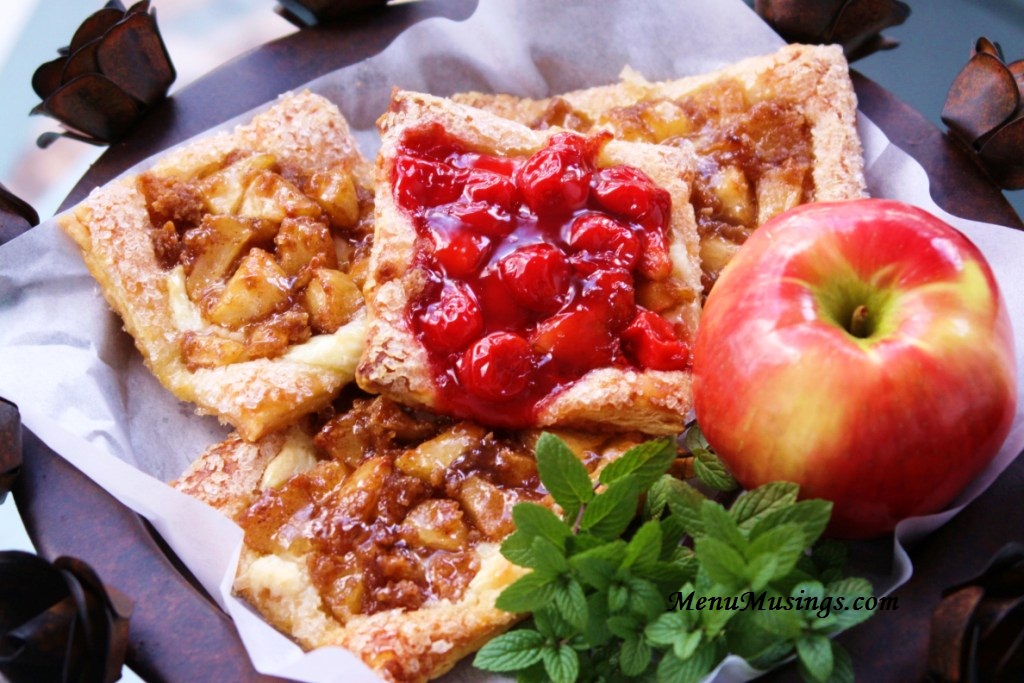 Menu Musings of a Modern American Mom Apple and Cherry Danish Tarts