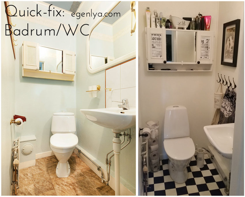 Egen lya: quick fix: badrum/wc