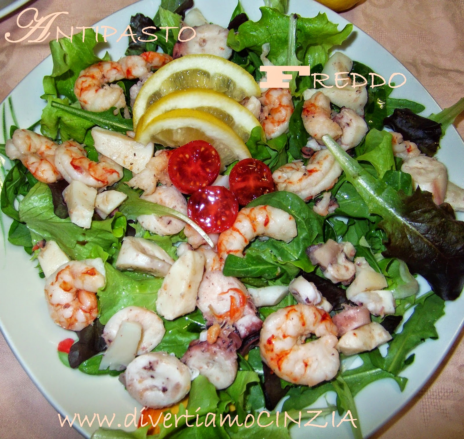 divertiamoCINZIA ANTIPASTO FREDDO DI PESCE