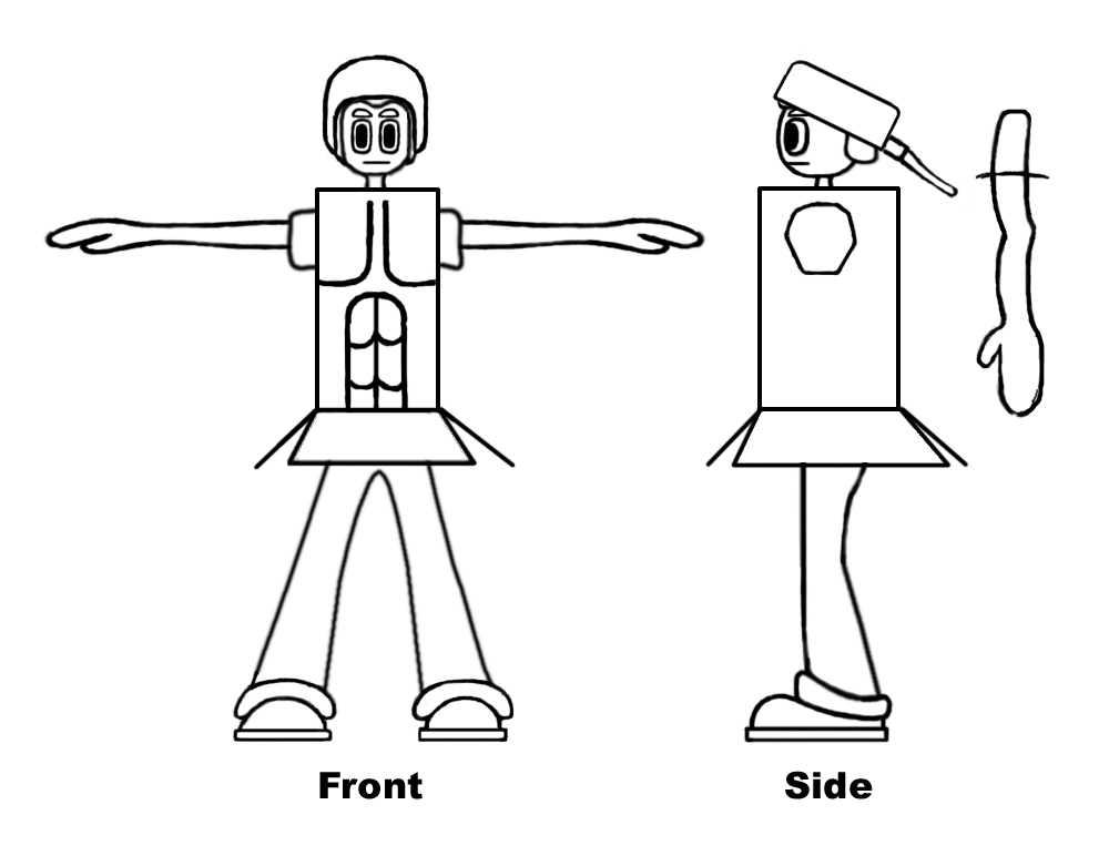 character model template