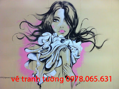 vẽ tranh tường shop thời trang vẽ tranh tường shop thời trang đẹp