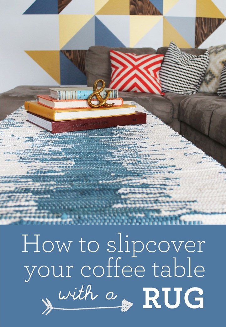 How To Slip Cover Your Table With A Rug My Sister S Suitcase Today I Am Going To Show You How Updated A Thrifted Table And Made It Into One Of Kind Kid Friendly Piece Furniture