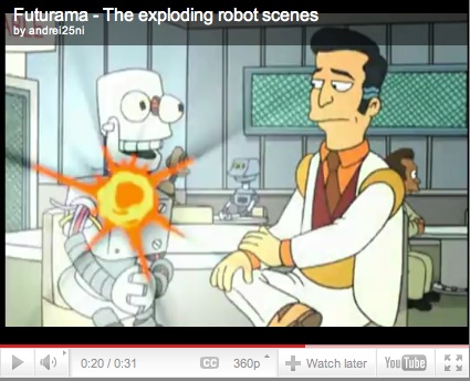 futurama exploding robot
