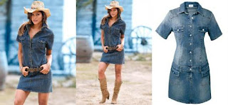 Vestido jeans com chapéu Modelo de vestido jeans com chapéu - dicas e fotos