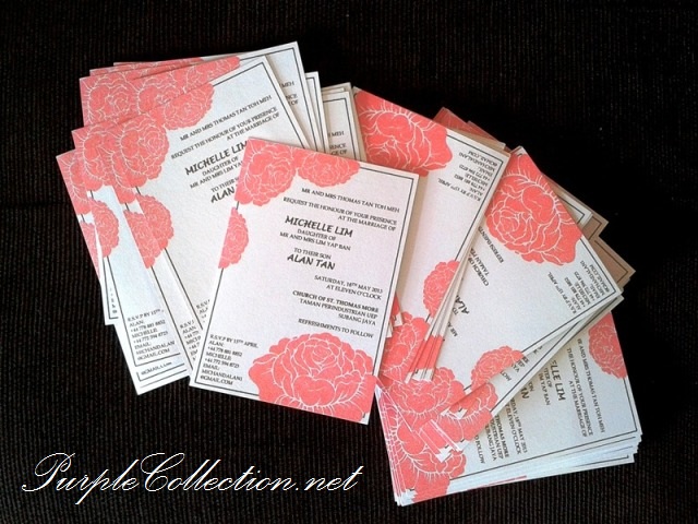 Red Rose Wedding Invitation Card, Red Rose, Red, Rose, Wedding, Wedding Invitation Card, Invitation Card, Card, Michelle Lim, Alan Tan, Lovely