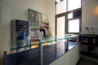 samit basu residence kitchen functional bachelor pad chalkboard