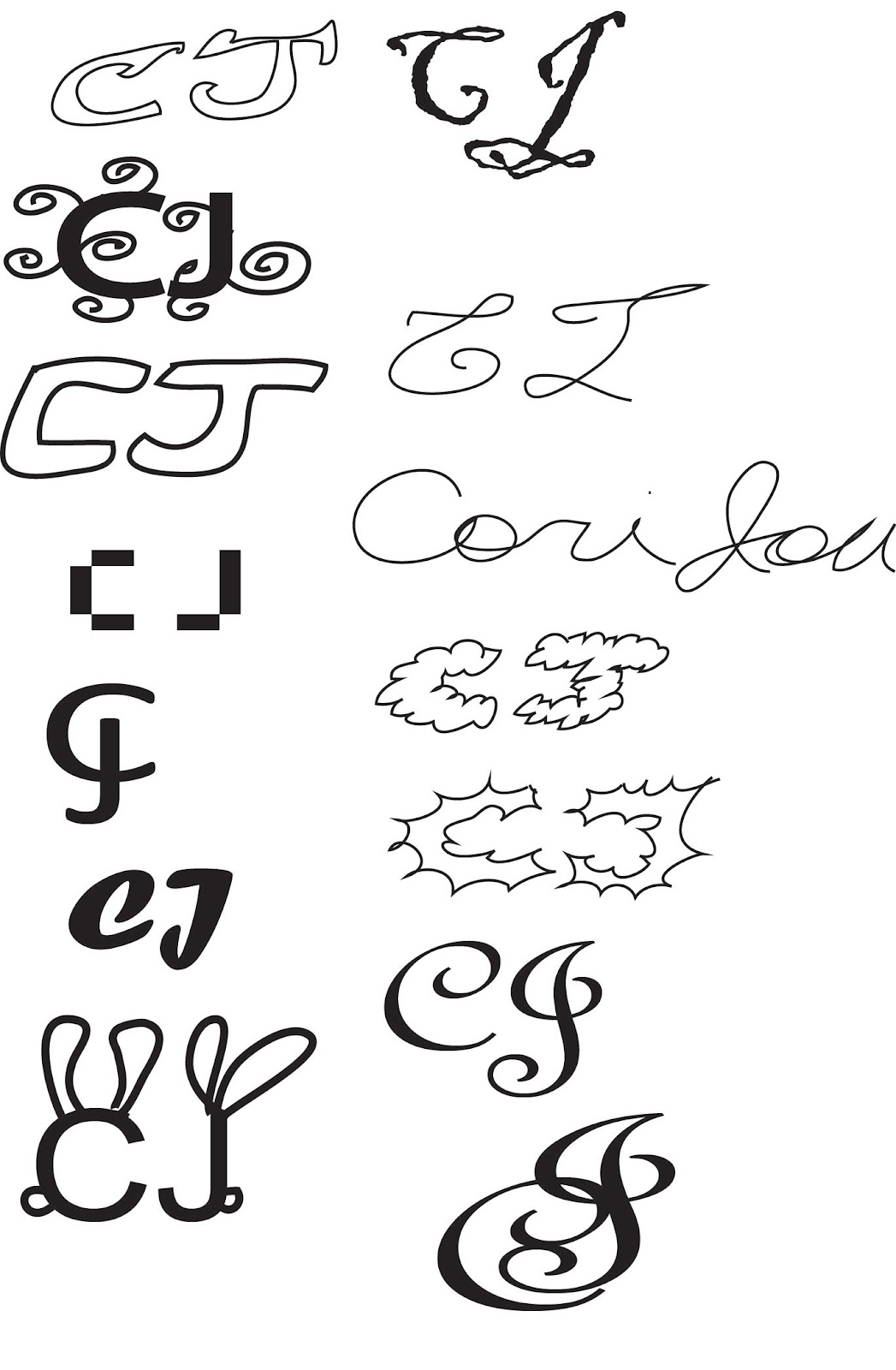 Logo Thumbnail Sketches