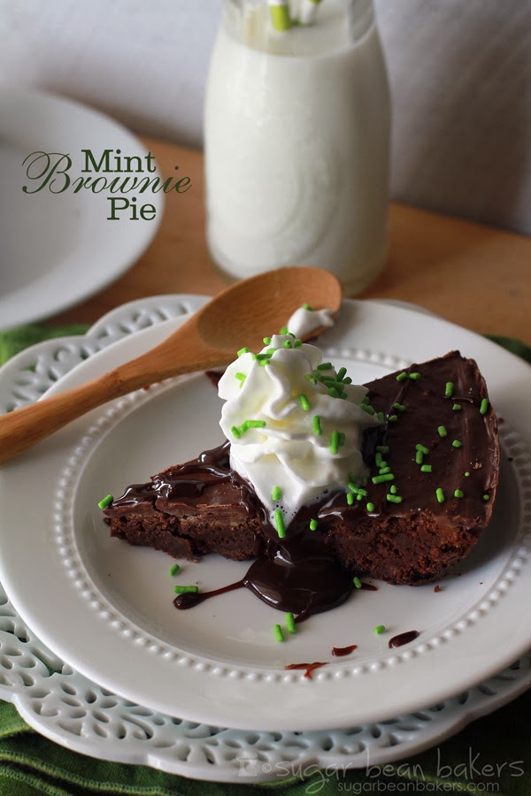 Sugar Bean Bakers {Mint Brownie Pie}