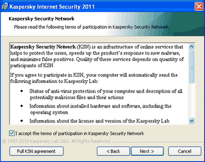 Gratis Kaspersky Security Suite CBE 11 (Kaspersky Internet Security 2011) 1 Tahun Lisensi Kode Gratis Kaspersky Security Suite CBE 11 (Kaspersky Internet Security 2011) 1 Tahun Lisensi Kode