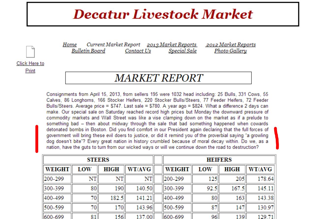 livestock market report ky