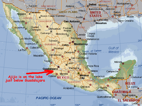 Where are Ajijic & Lake Chapala in Mexico?