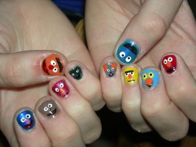 funny nail art