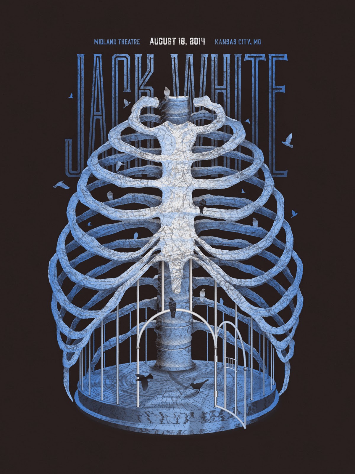 INSIDE THE ROCK POSTER FRAME BLOG Jack White Kansas City Poster by