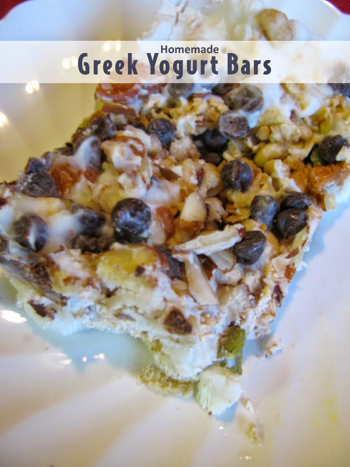 I made Homemade Greek Yogurt Bars! They are pretty good.