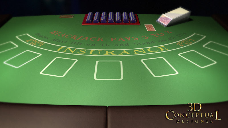 Blackjack Table Vector