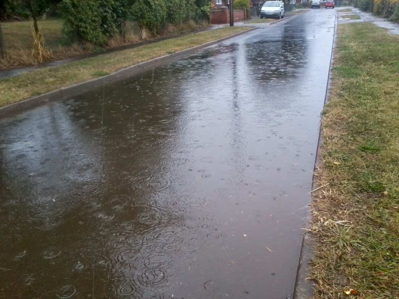 Flooded streets of Barrowby