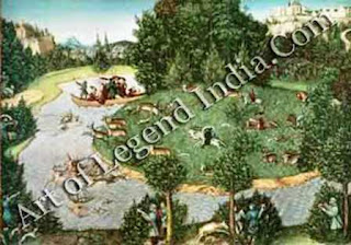 The Great Artist Lucas Cranach Painting “The Stag Hunt” 1529 46 ½ x 69 ¾ Kunsthistorisches Museum, Vienna The Great Artist Lucas Cranach Painting “The Stag Hunt” 1529 46 ½ x 69 ¾ Kunsthistorisches Museum, Vienna