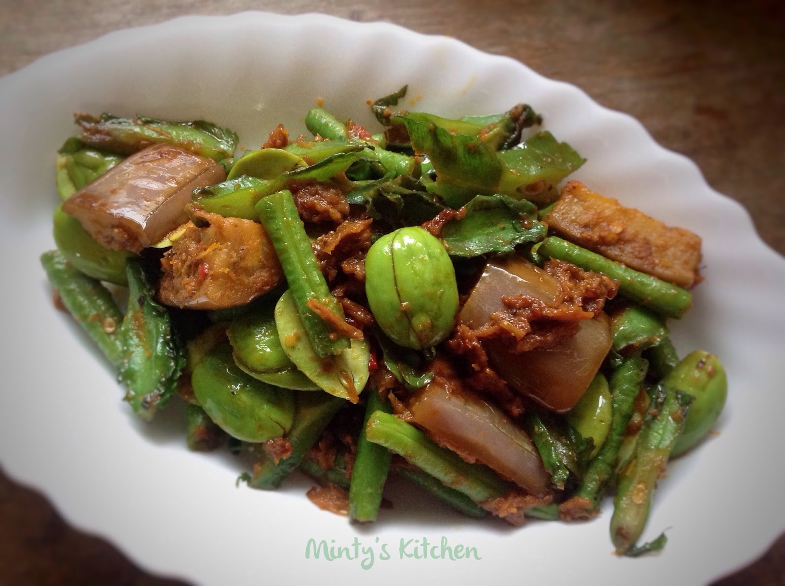 Minty's Kitchen Vegetarian Sambal Petai