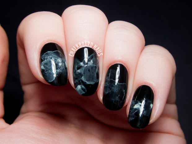 chalkboard nails halloween