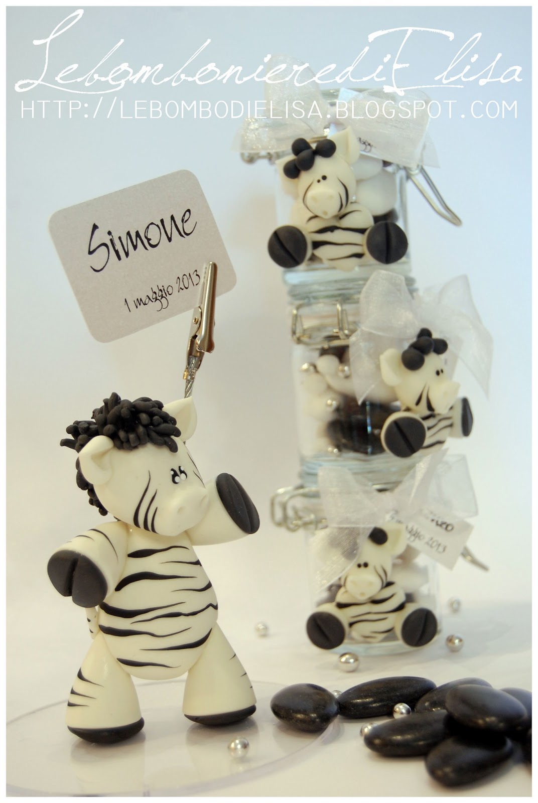 Un cake topper con zebra! LebombonierediElisa