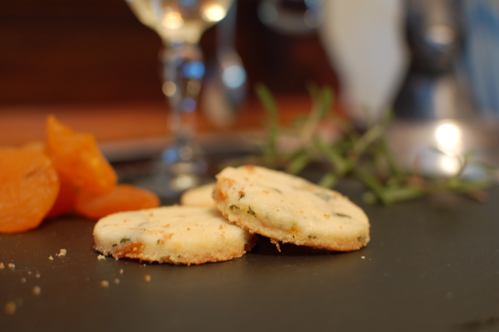 apricot + tarragon cocktail cookies lb's good spoon