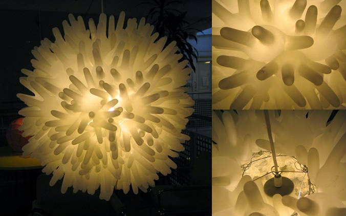 DIY simple hand gloves lighting decoration ideas | Creative things
