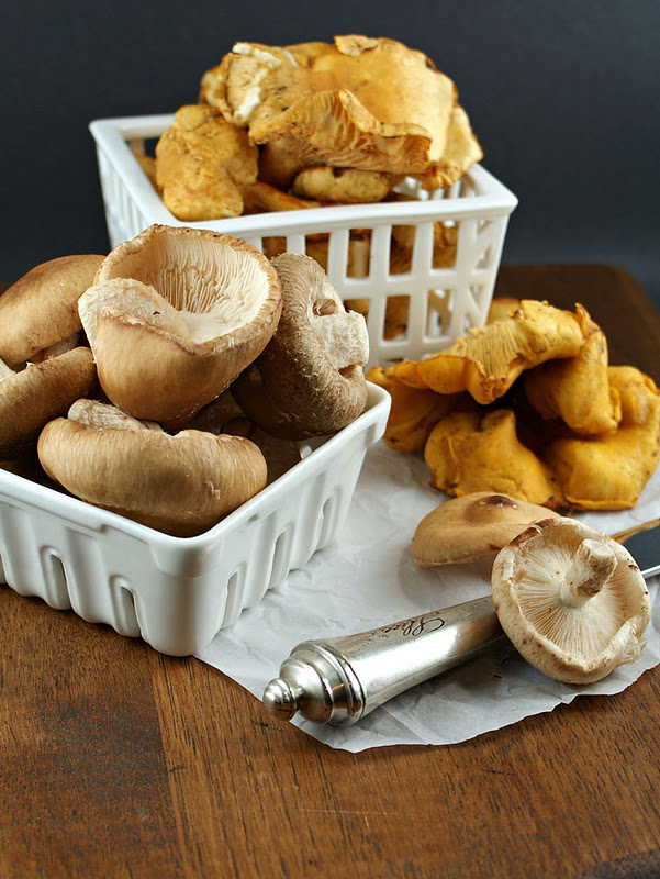 Authentic Suburban Gourmet Chanterelle and Shitake Mushroom Crostini