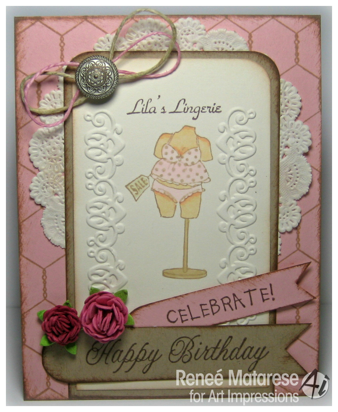 Renlymat's World Twine Time challenge Art Impressions!