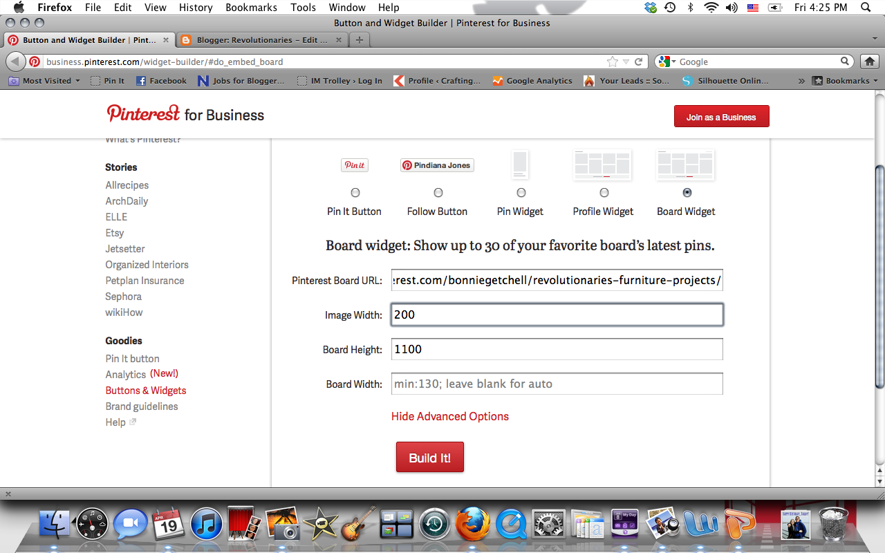 Revolutionaries How To Use Pinterest to Create a Project Gallery on