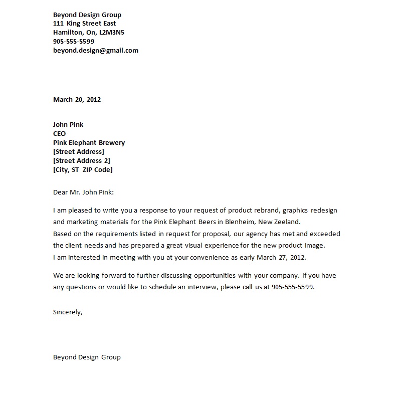 Pink Elephant: Letter of Transmittal - Work In Progress by ...