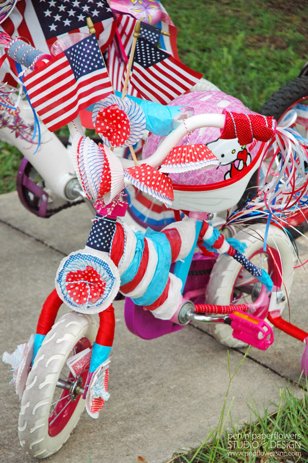 Pen Paper Flowers Celebrations Annual Neighborhood Patriotic
