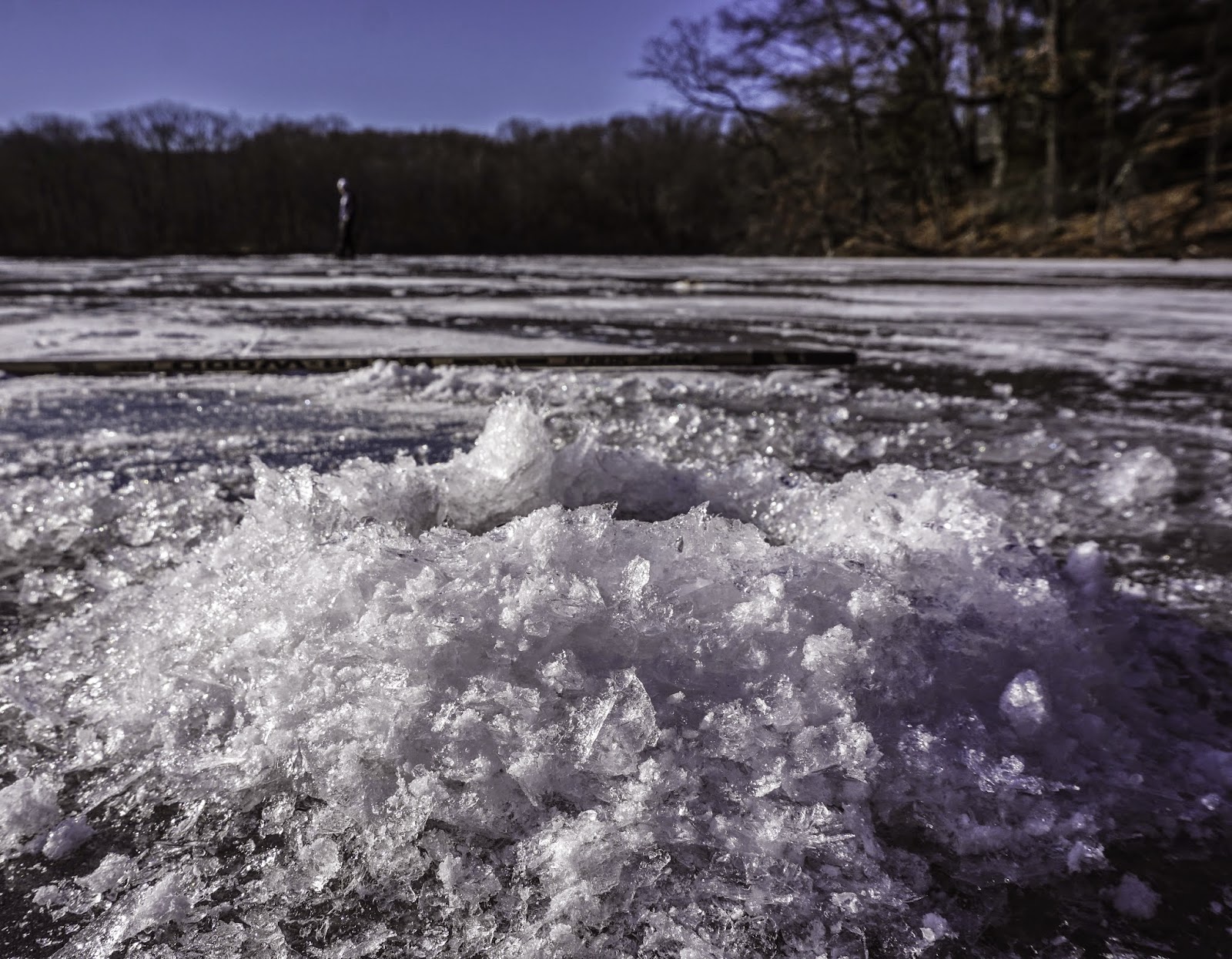 Ice Fishing at Barney's Pond Lincoln, RI