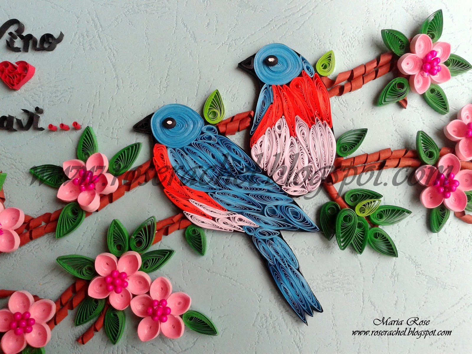 Leisure Space Quilled Birds Inspired by Gordana & Simona