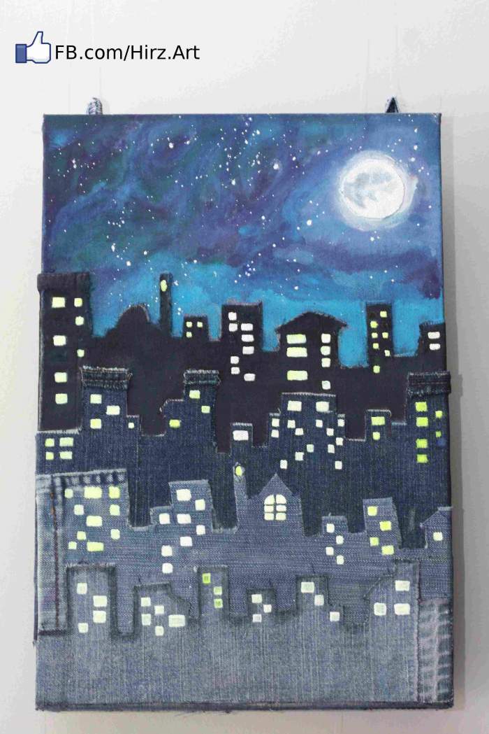 Ashbee Design Denim Blue Jeans • Wall Art