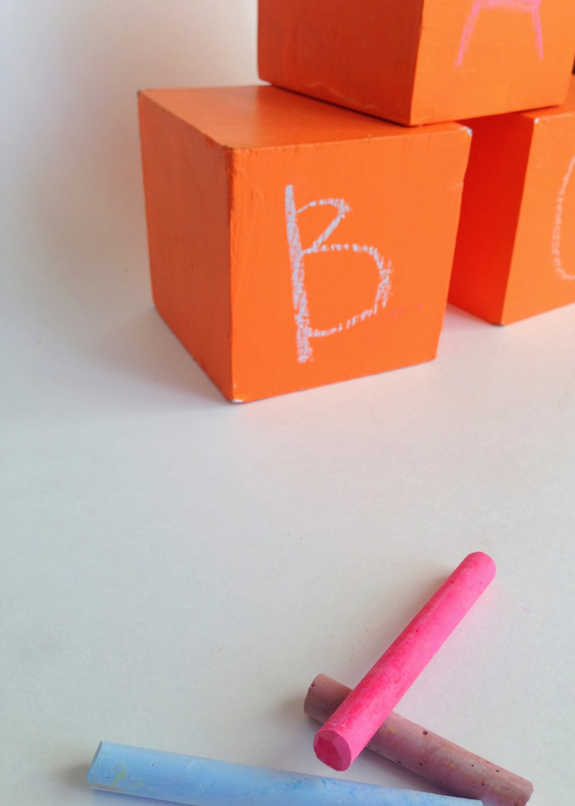 Tied Ribbon Chalkboard Blocks with Lullaby Paint