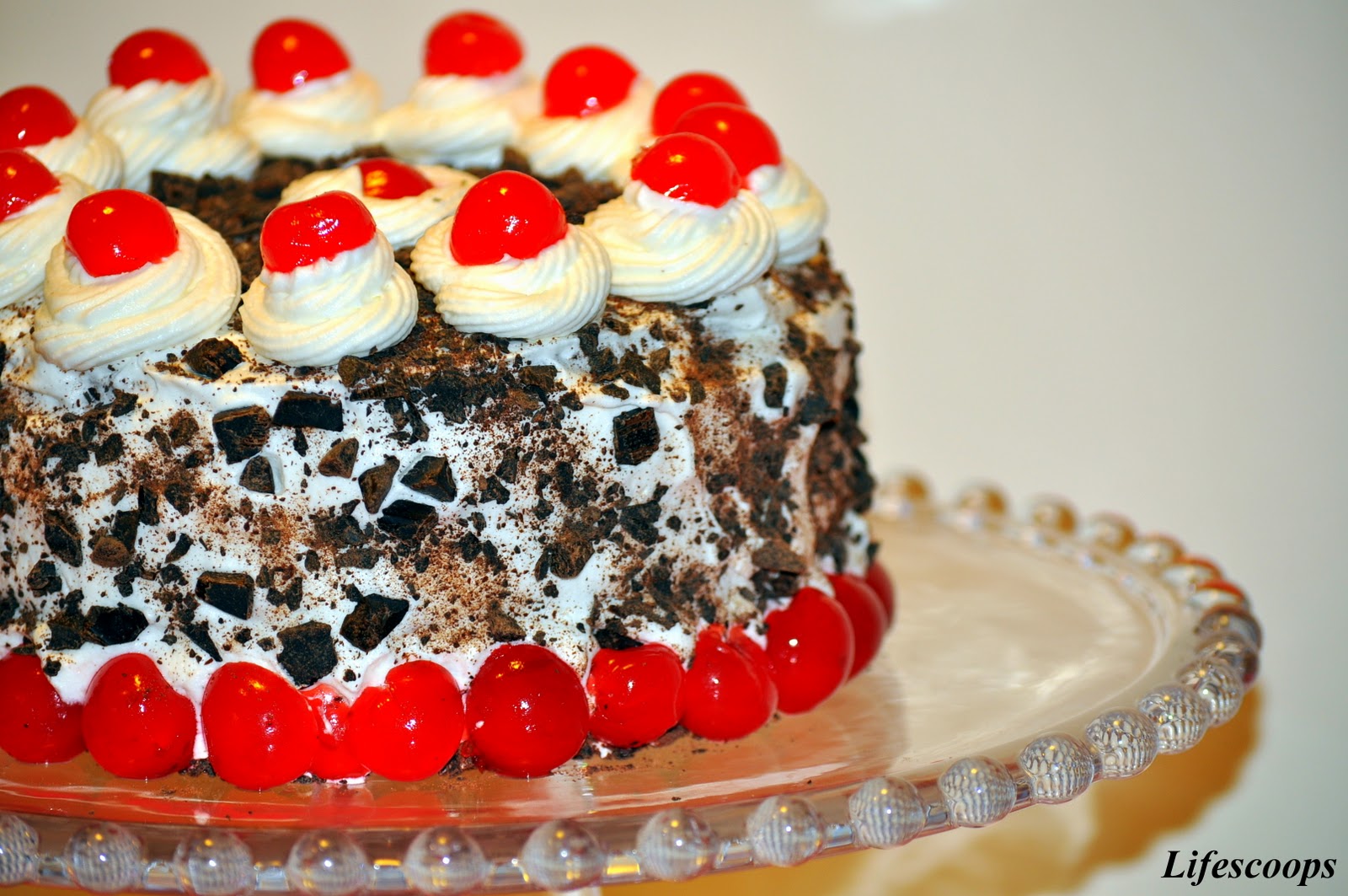 Life Scoops: Black Forest Cake - Chocolate Genoise cake ...