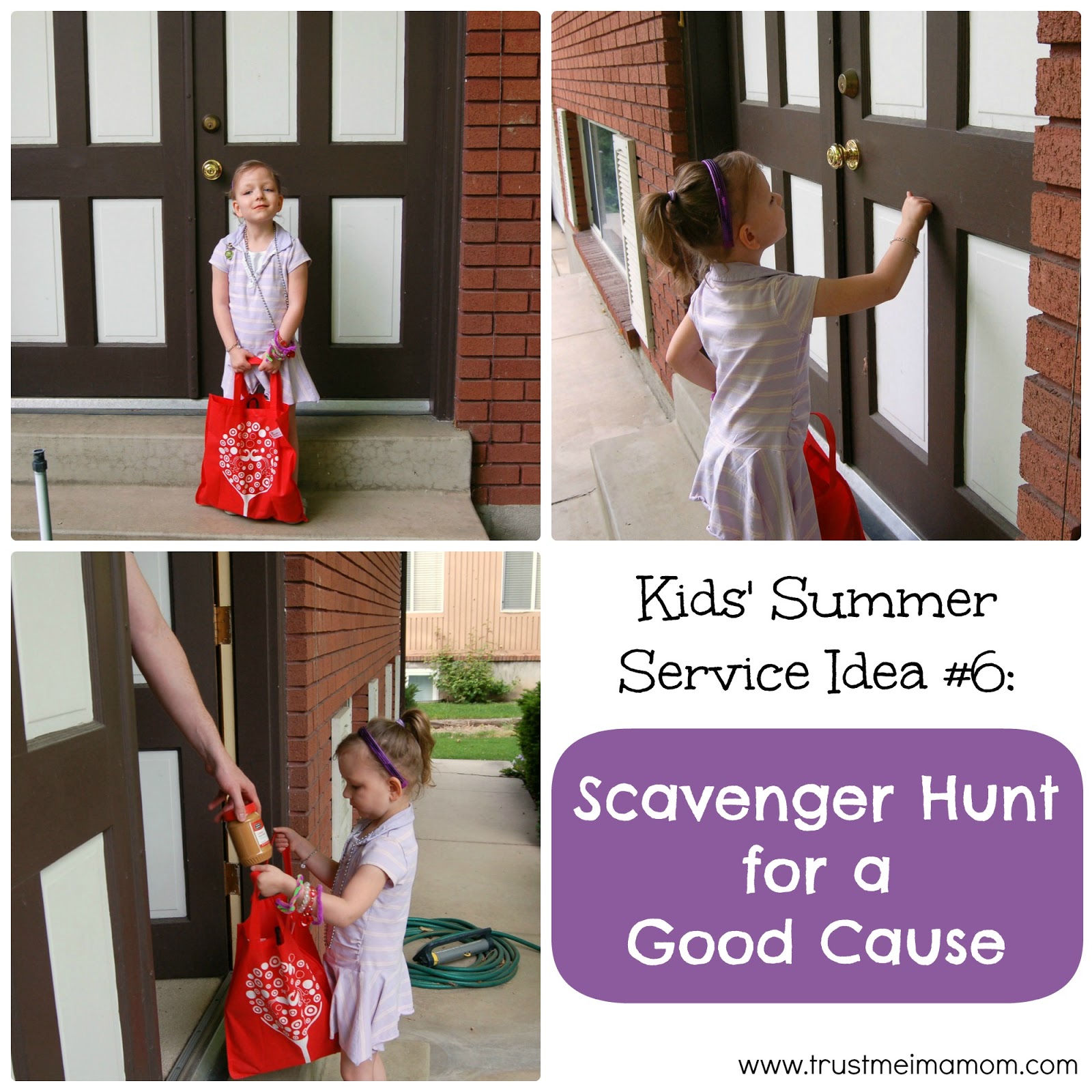 Fun Ways to Serve with Your Kids This Summer: Idea #6 - Have a scavenger hunt to find food to donate to your local food bank!