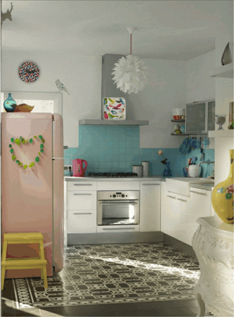 decoracao cozinha fofa:Cozinha fofa e romântica em rosa e azul decoracao cozinha fofa:Cozinha fofa e romântica em rosa e azul