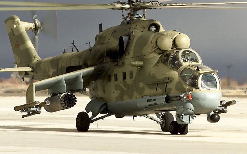 Mi-24 Hind Combat and Transport Helicopter