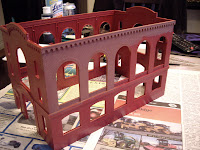 Painting main structure with brick red Humbrol Enamel