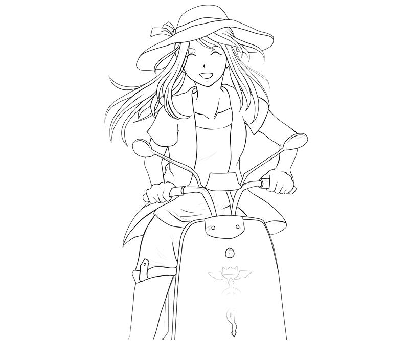 Printable Fullmetal Alchemist Winry Rockbell Summer Coloring Pages printable-fullmetal-alchemist-winry-rockbell-summer-coloring-pages