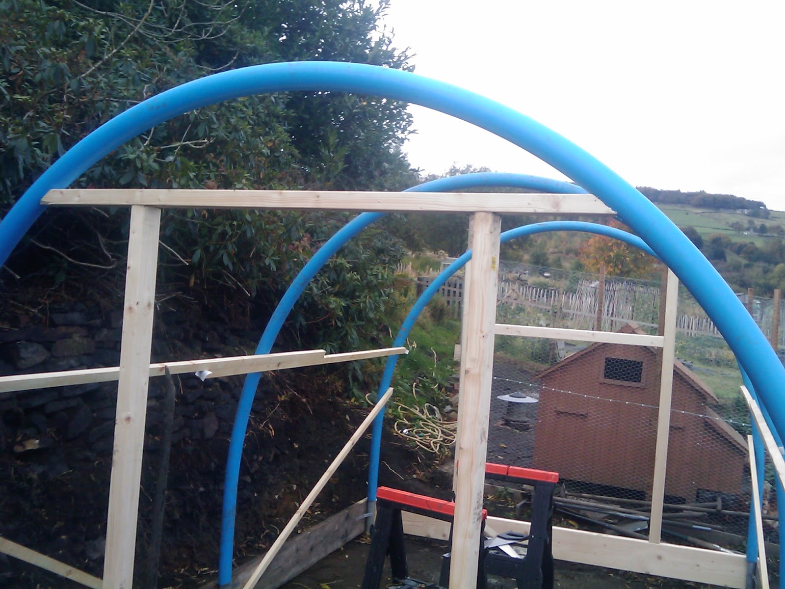 PAULS ALLOTMENT DIARY Build Your Own Poly Tunnel