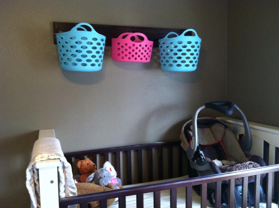 Jessica Domestic Diva Wall Basket Hanger / Shelf / Organizer DIY EASY!