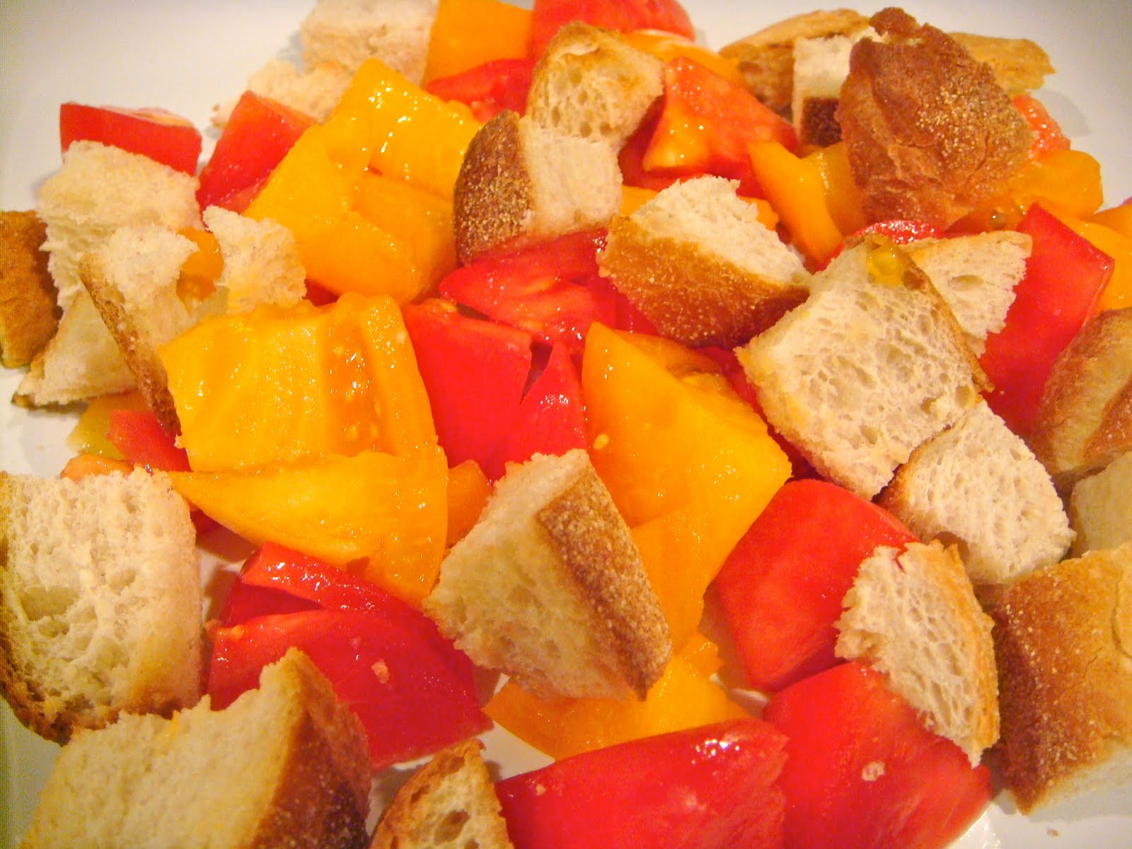 Delicious Dishings Easy TomatoBread Salad